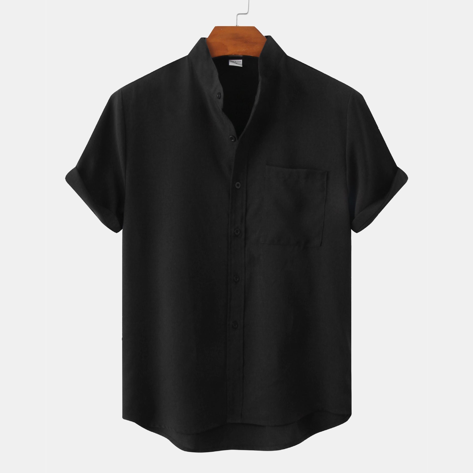 Men's Henley Shirt | Stand Collar & Everyday Casual Fit
