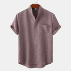 Men's Henley Shirt | Stand Collar & Everyday Casual Fit