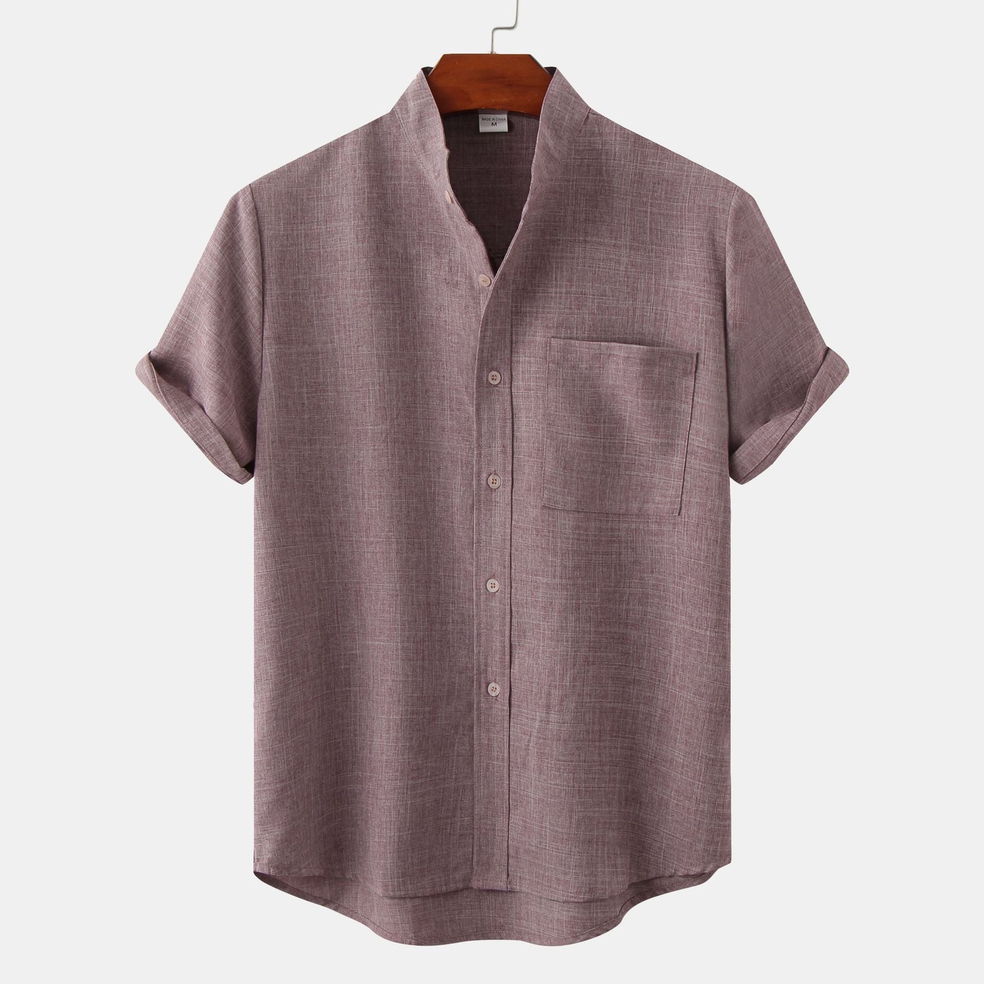 Men's Henley Shirt | Stand Collar & Everyday Casual Fit