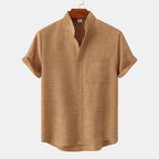 Men's Henley Shirt | Stand Collar & Everyday Casual Fit