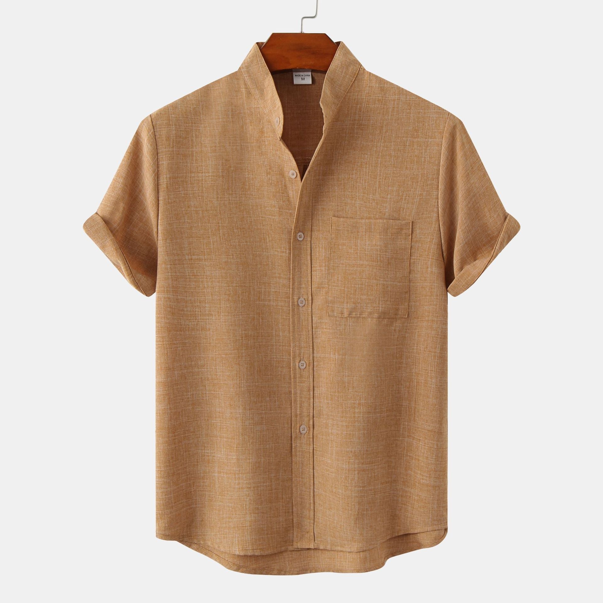 Men's Henley Shirt | Stand Collar & Everyday Casual Fit