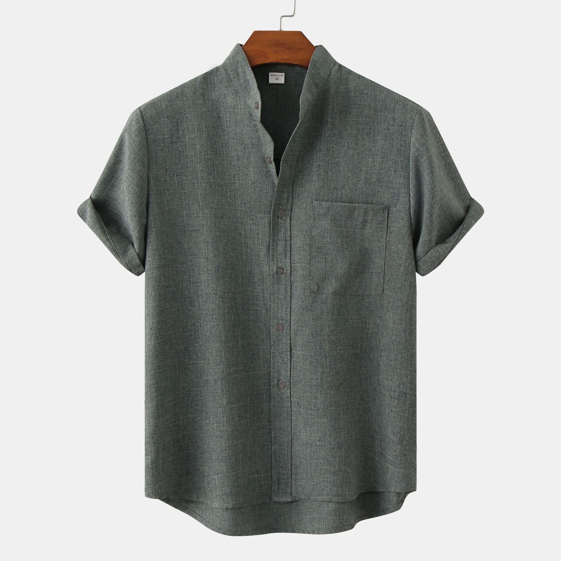 Men's Henley Shirt | Stand Collar & Everyday Casual Fit