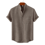 Men's Henley Shirt | Stand Collar & Everyday Casual Fit