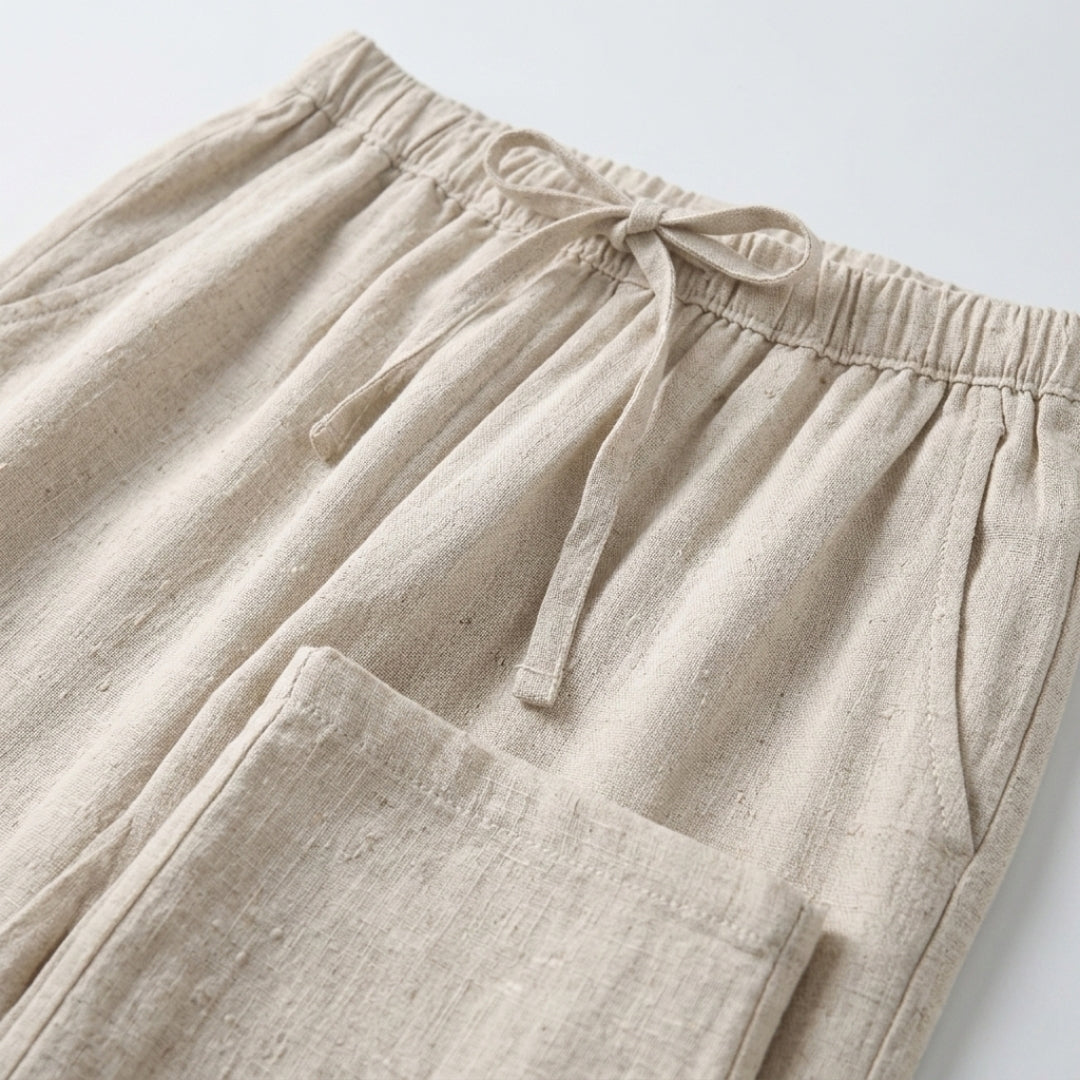Men's Pantalon | Wide Leg Drawstring Fit