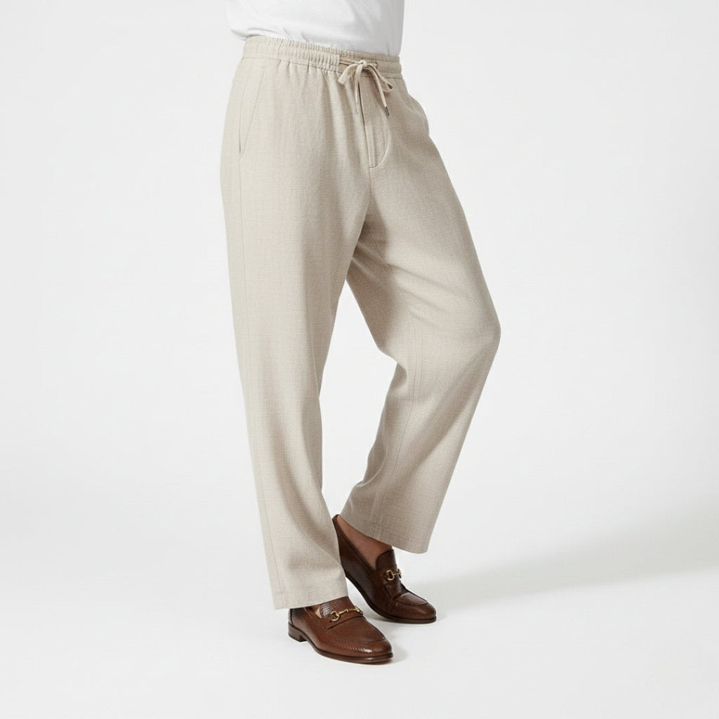 Men's Pantalon | Wide Leg Drawstring Fit