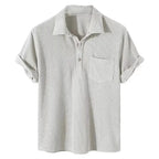 Men's Polo Shirt | Ribbed Texture & Chest Pocket Design