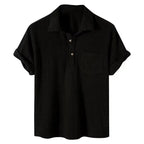 Men's Polo Shirt | Ribbed Texture & Chest Pocket Design