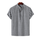 Men's Polo | Striped Stand Collar Design