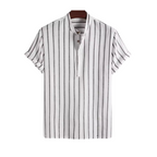 Men's Polo | Striped Stand Collar Design