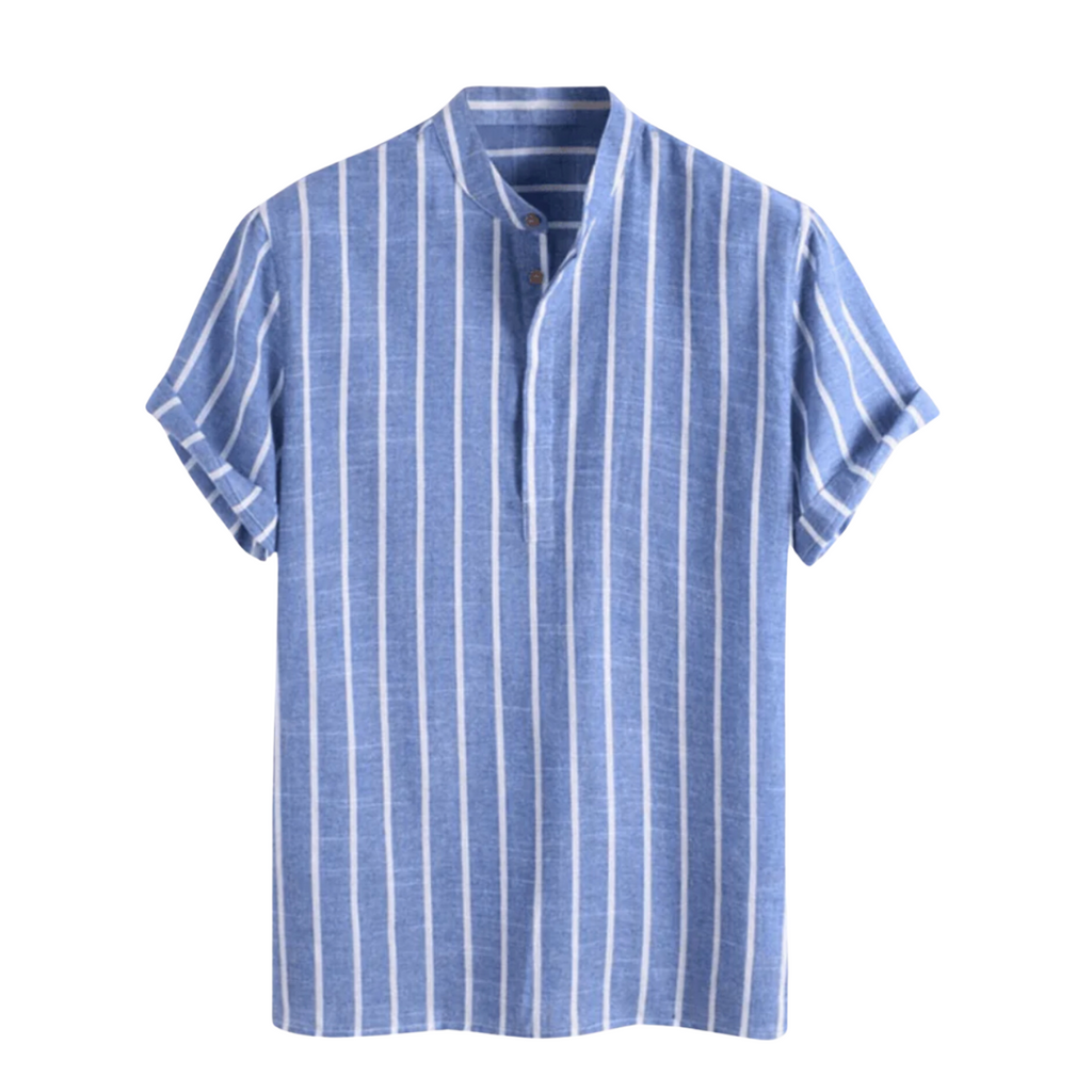 Men's Polo | Striped Stand Collar Design