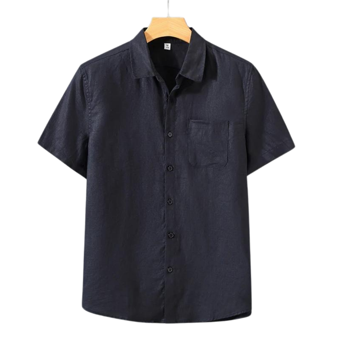 Men's Short Sleeve Polo Shirt | Classic Button-Up Design