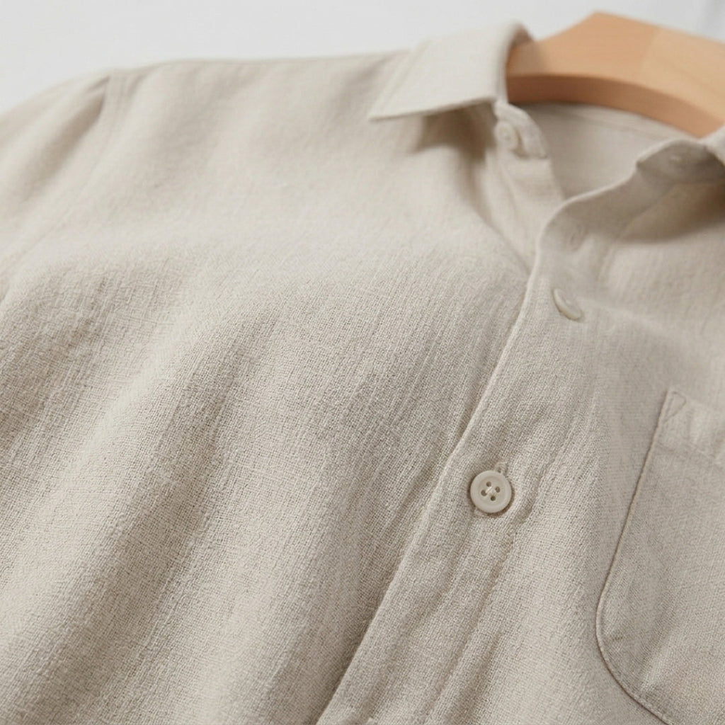 Men's Short Sleeve Polo Shirt | Classic Button-Up Design