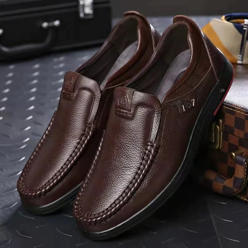 Men's Slip On Shoes | Leather & Moccasin Stitched