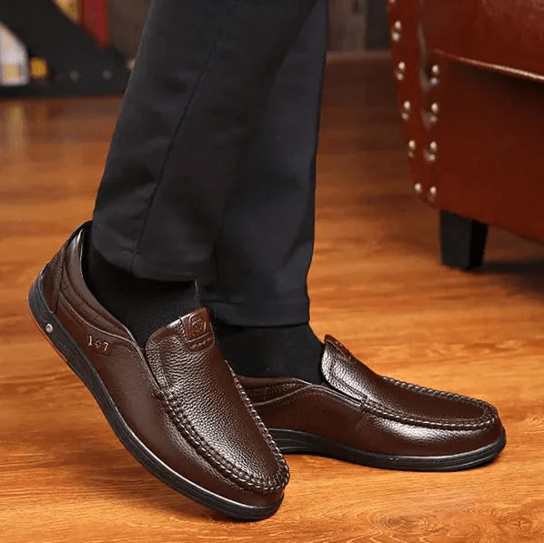 Men's Slip On Shoes | Leather & Moccasin Stitched