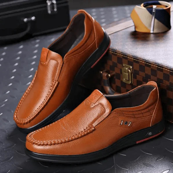 Men's Slip On Shoes | Leather & Moccasin Stitched