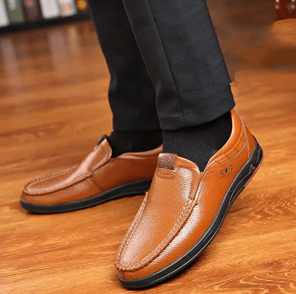 Men's Slip On Shoes | Leather & Moccasin Stitched