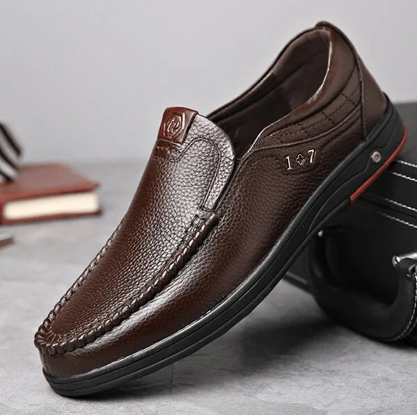 Men's Slip On Shoes | Leather & Moccasin Stitched
