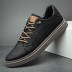 Men's Sneakers | Faux Leather & Lace-Up Flatform Sole