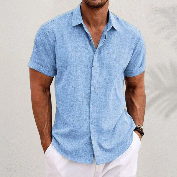 Men's Summer Polo | Relaxed Fit Smart Casual Short Sleeve Shirt