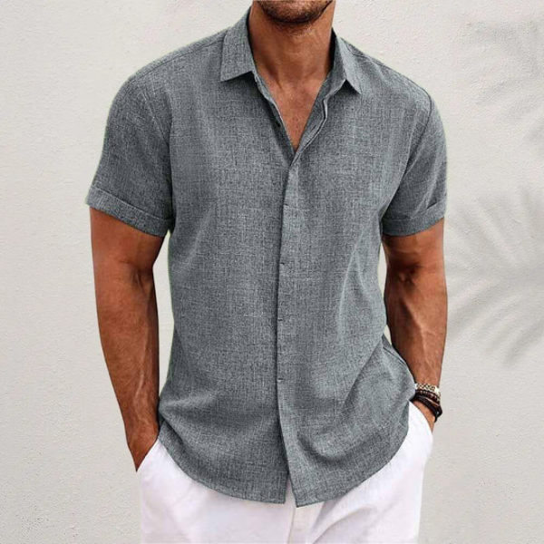 Men's Summer Polo | Relaxed Fit Smart Casual Short Sleeve Shirt