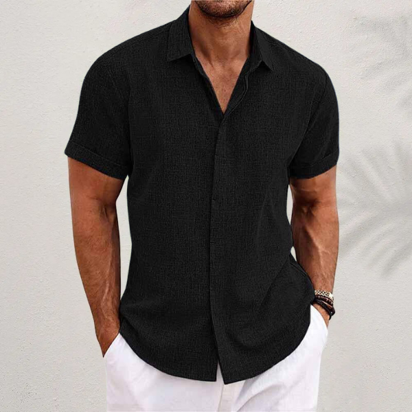 Men's Summer Polo | Relaxed Fit Smart Casual Short Sleeve Shirt