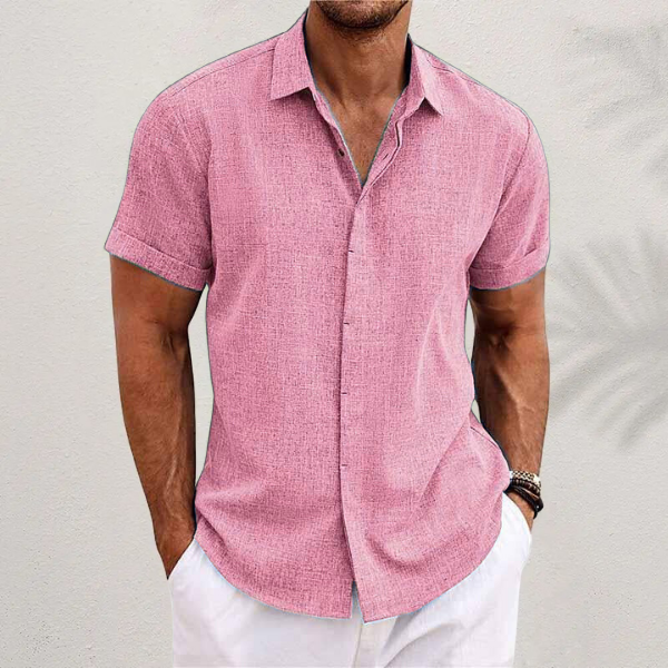 Men's Summer Polo | Relaxed Fit Smart Casual Short Sleeve Shirt