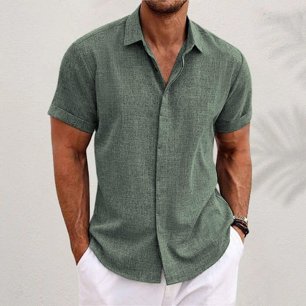 Men's Summer Polo | Relaxed Fit Smart Casual Short Sleeve Shirt