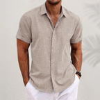 Men's Summer Polo | Relaxed Fit Smart Casual Short Sleeve Shirt