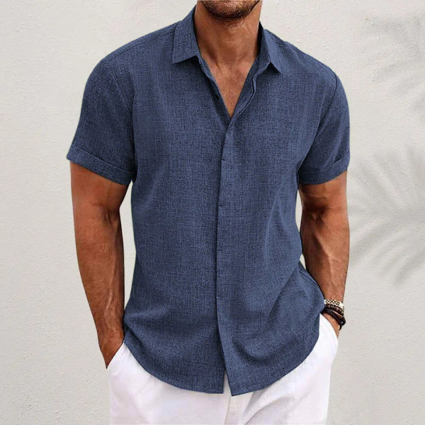 Men's Summer Polo | Relaxed Fit Smart Casual Short Sleeve Shirt