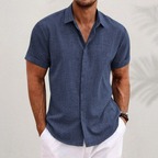 Men's Summer Polo | Relaxed Fit Smart Casual Short Sleeve Shirt