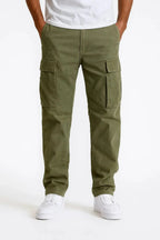 Men's Tactical Pants | Loose Fit Cargo Trousers with Elastic Waist