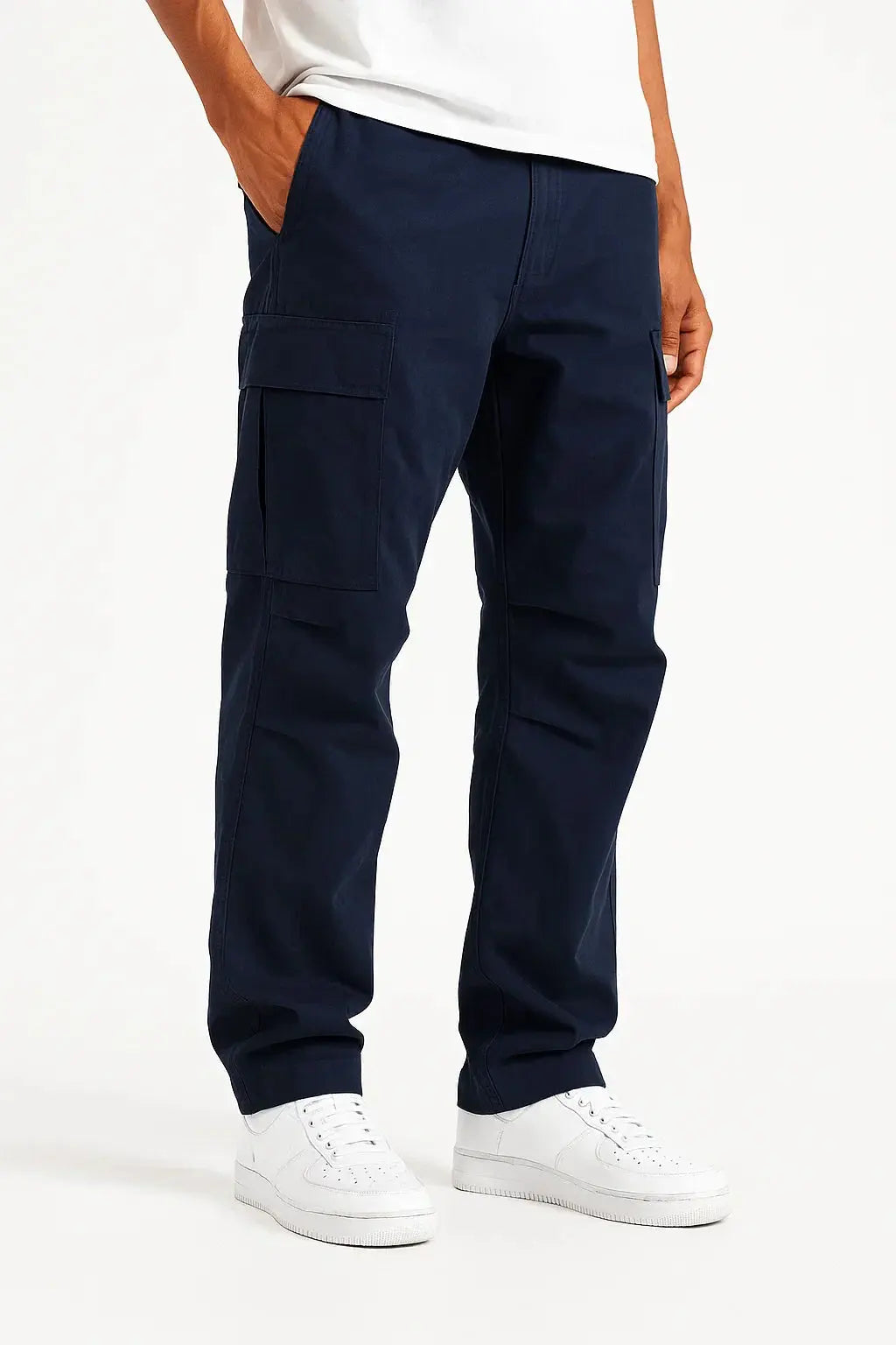 Men's Tactical Pants | Loose Fit Cargo Trousers with Elastic Waist