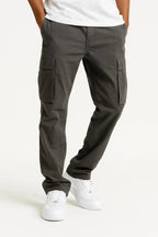 Men's Tactical Pants | Loose Fit Cargo Trousers with Elastic Waist