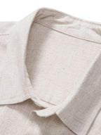 Men's Two Piece Set | Notched Collar Shirt & Trousers