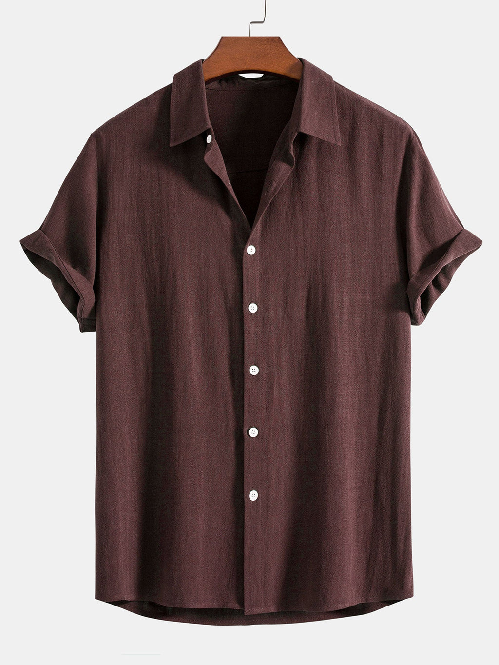 Men's Two Piece Set | Notched Collar Shirt & Trousers