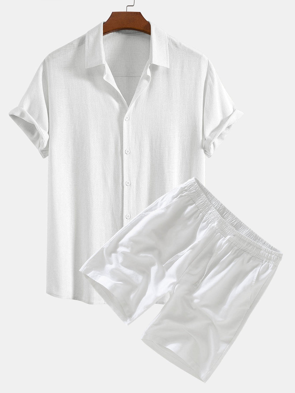 Men's Two Piece Set | Shirt & Shorts Summer Outfit