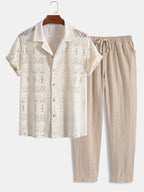 Men's Two Piece Set | Short Sleeve Summer Outfit