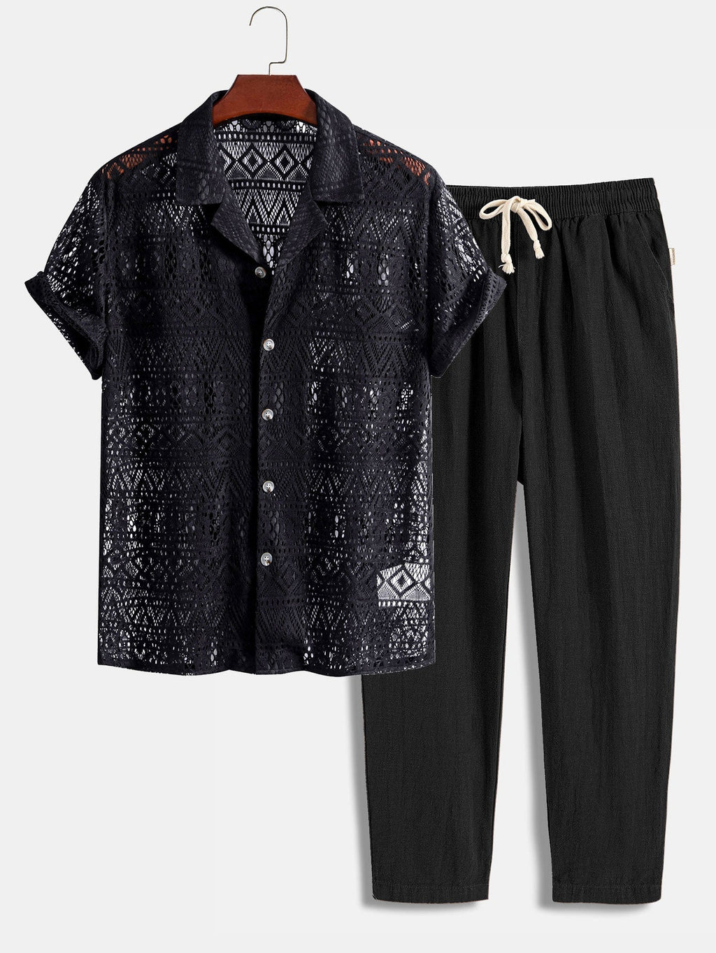 Men's Two Piece Set | Short Sleeve Summer Outfit