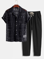 Men's Two Piece Set | Short Sleeve Summer Outfit