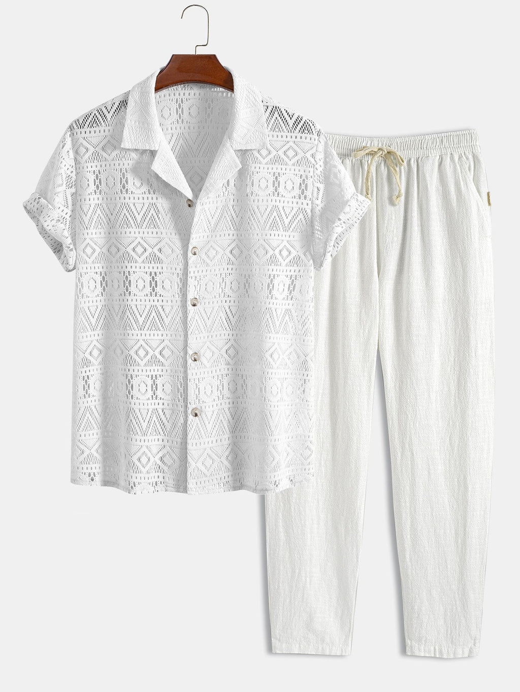 Men's Two Piece Set | Short Sleeve Summer Outfit