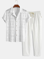 Men's Two Piece Set | Short Sleeve Summer Outfit