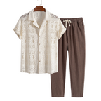 Men's Two Piece Set | Short Sleeve Summer Outfit