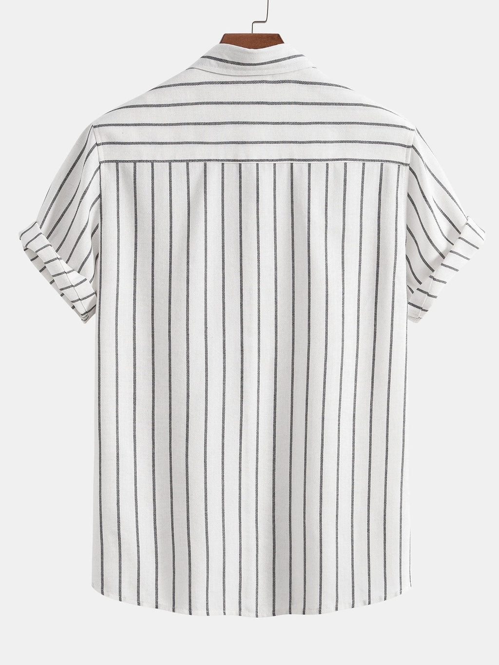 Men's Two Piece Set | Striped Shirt & Drawstring Trousers
