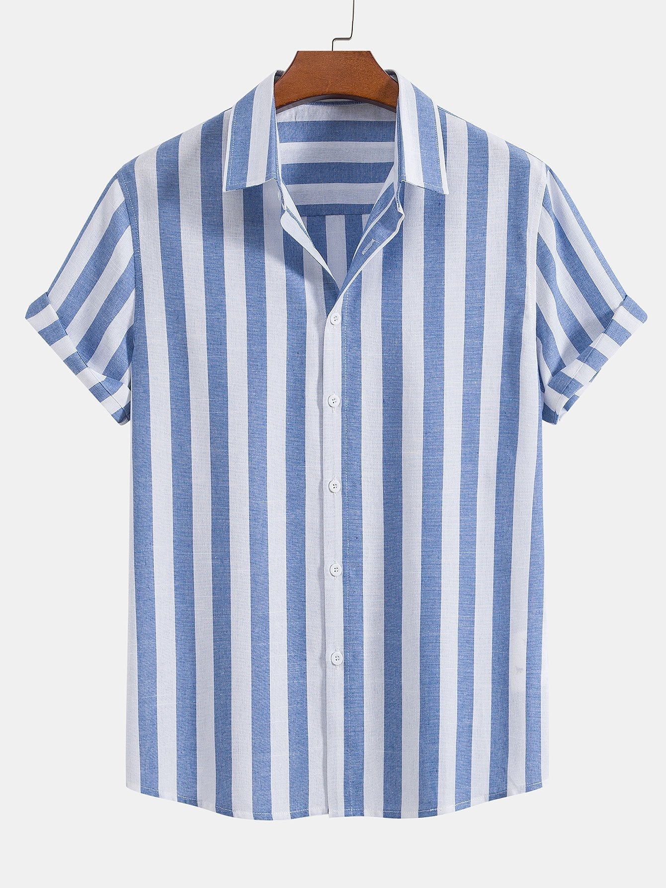 Men's Two Piece Set | Striped Shirt & Trousers