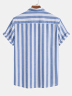 Men's Two Piece Set | Striped Shirt & Trousers