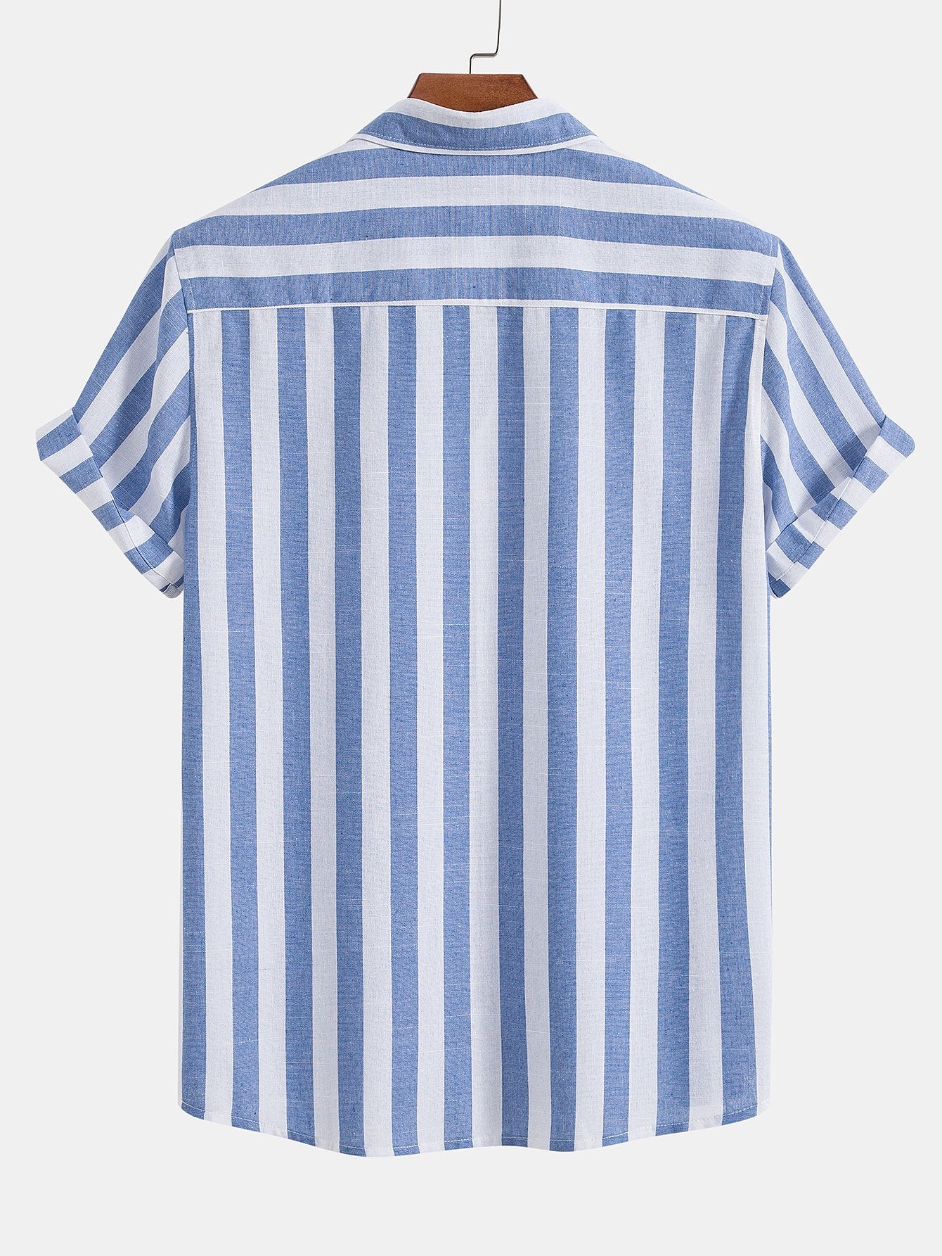 Men's Two Piece Set | Striped Shirt & Trousers
