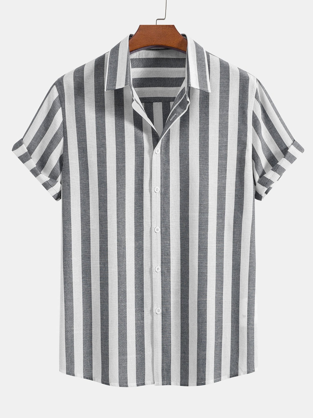 Men's Two Piece Set | Striped Shirt & Trousers