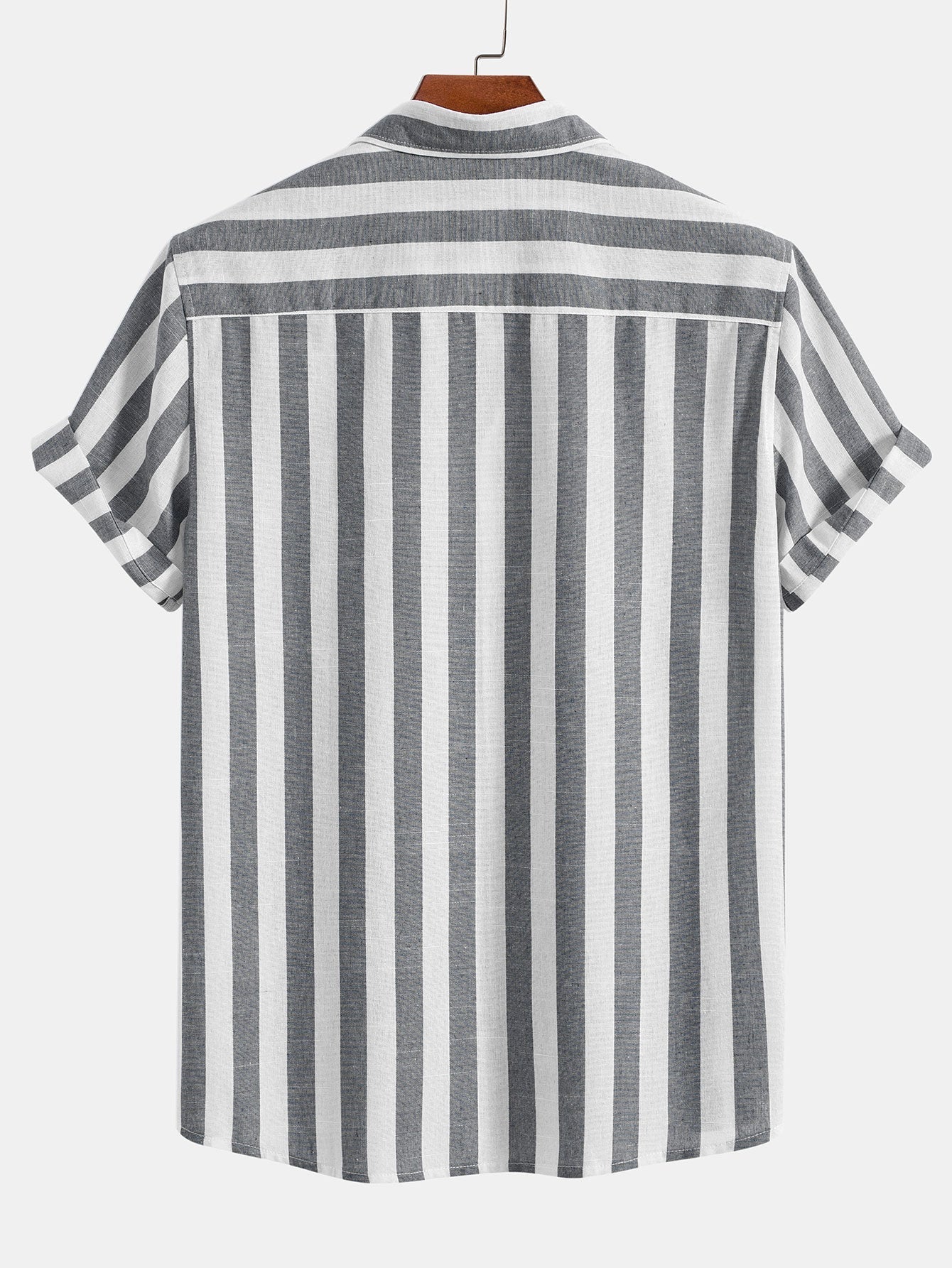 Men's Two Piece Set | Striped Shirt & Trousers