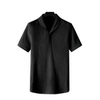 Men's Two Piece Set | Textured Polo & Drawstring Trousers