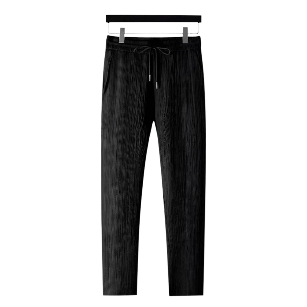Men's Two Piece Set | Textured Polo & Drawstring Trousers